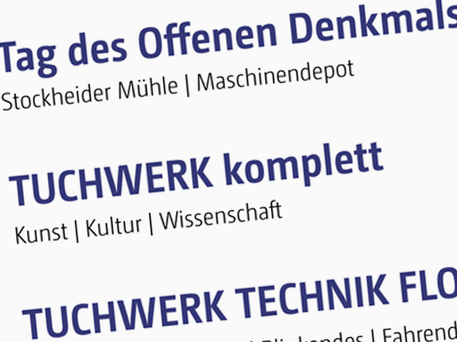 Eventreihe “Tuchwerk komplett”